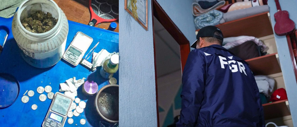 FGR y PNC desmantelan estructura que se dedicaba al narcotráfico en La Libertad