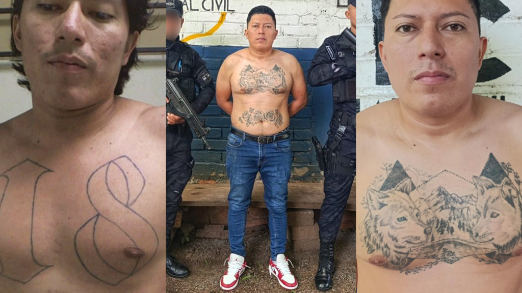 CAPTURADO: cubrió sus tatuajes de la pandilla 18R en un intento por burlar a la justicia