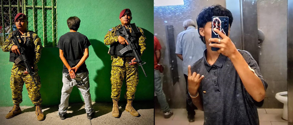 Adolescente de 15 años es retenido por andar material de pandillas en su celular