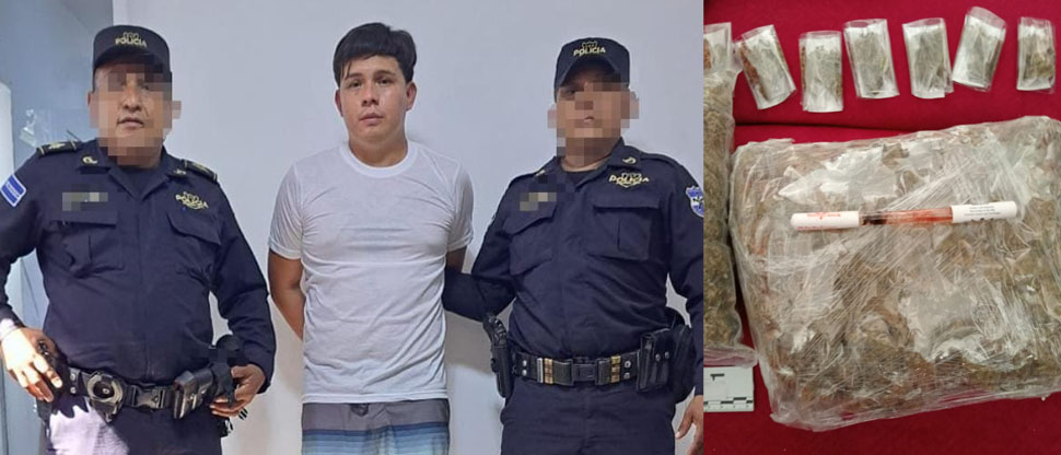 PNC captura a sujeto por el delito de tráfico ilícito de droga en La Libertad