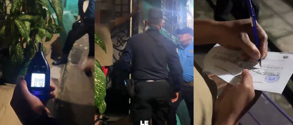 Sancionan a ciudadano por tener volumen exagerado en horas de la noche en Alta Vista