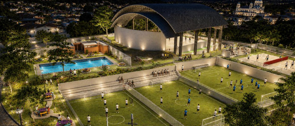 Santa Ana Centro inicia renovación del parque y redondel David Cabrera