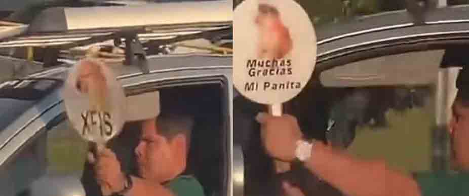 XFIS y muchas gracias mi panita: conductor se hace viral por forma creativa para pedir vía en las calles