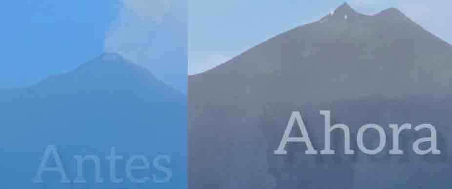 GUATEMALA: así fue el cambio del volcán de Fuego tras erupción