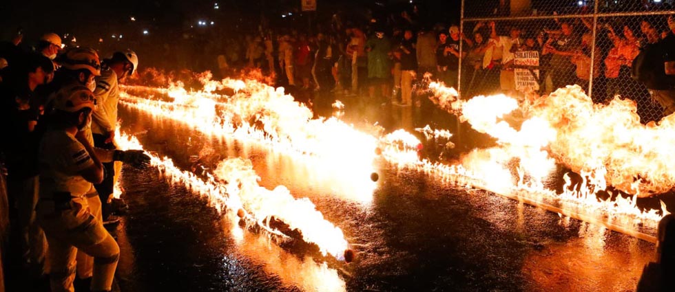104 años de Bolas de Fuego en Nejapa se desarrollaron en total ambiente de seguridad