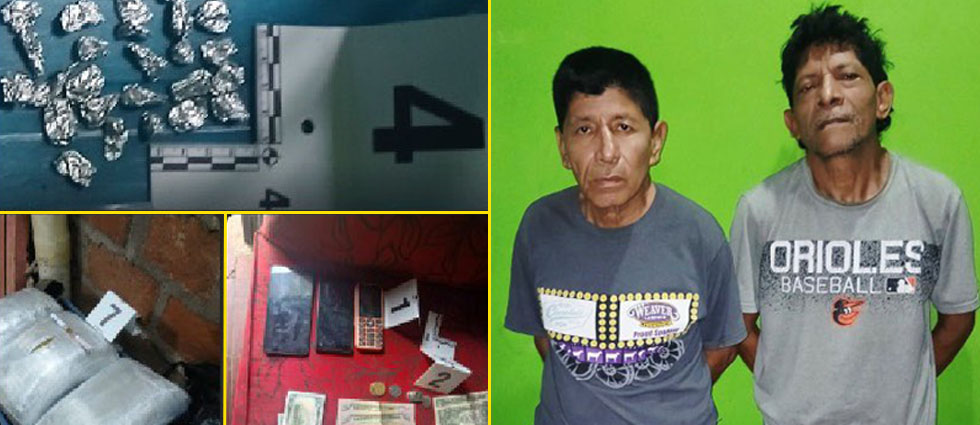 PNC arresta a dos sujetos con apoyo de los binomios K9 en Santa Ana