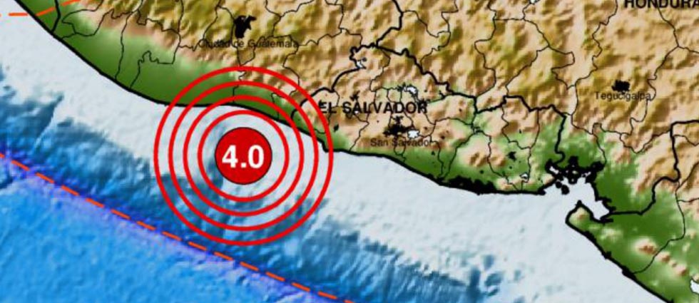Sismo con epicentro en Guatemala sacude parte de El Salvador esta madrugada de domingo