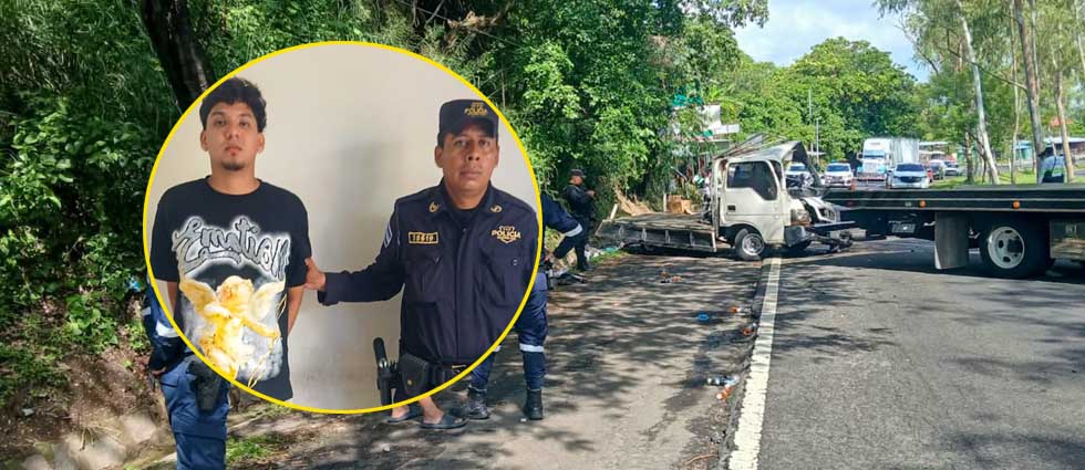 Capturan a conductor responsable en grave siniestro vial en San Vicente