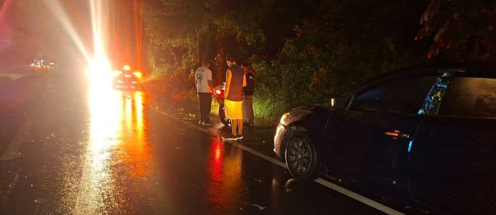 Hombre resulta lesionado tras choque carretera a Santa Ana