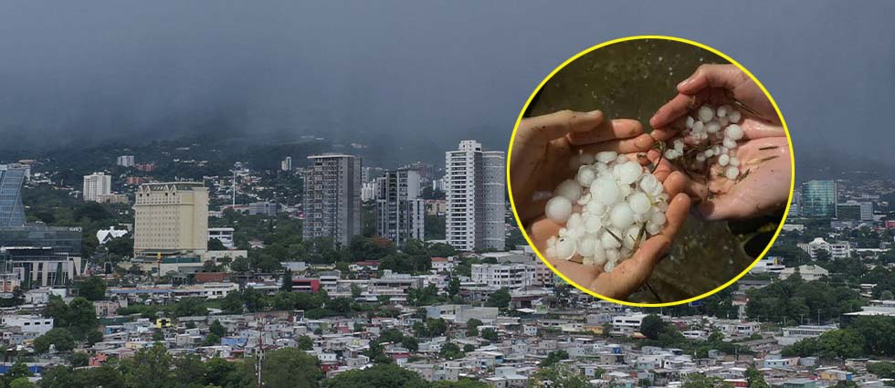 Caída de granizo podría acompañar a tormentas este miércoles en El Salvador