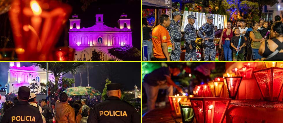 Tradicional celebración del Día de Los Farolitos se desarrolló en total seguridad en Ahuachapán