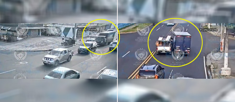 ¡Intolerancia al volante! Captan persecución en plena vía pública en Santa Tecla
