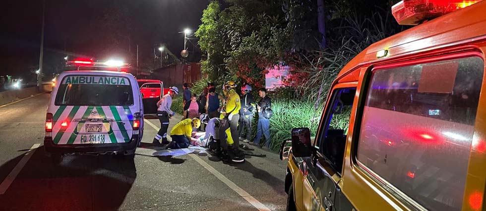 Hombre sufre graves lesiones tras ser arrollado en la Troncal del Norte