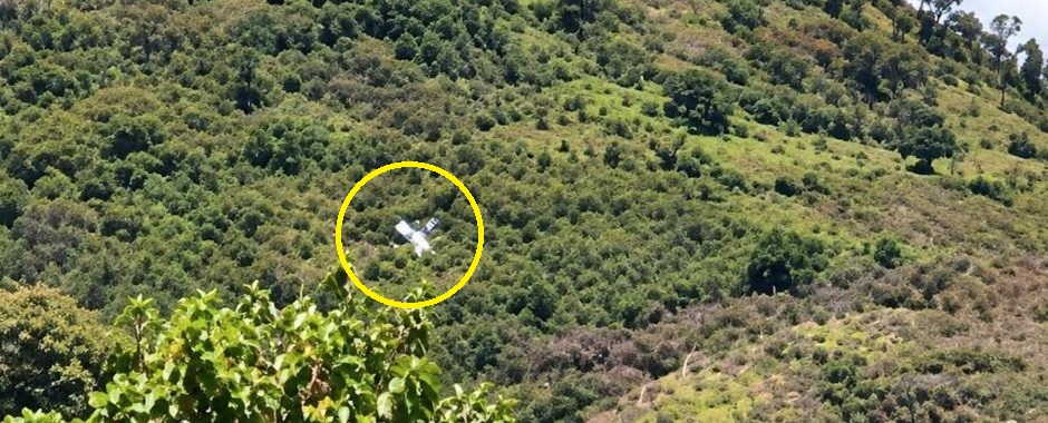 Avioneta se estrella en cerro ubicado en el departamento de Escuintla, Guatemala 