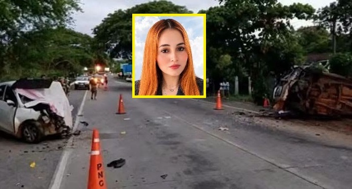 Ella era Claudia, emprendedora que falleció esta mañana en aparatoso choque en San Nicolás Lempa 