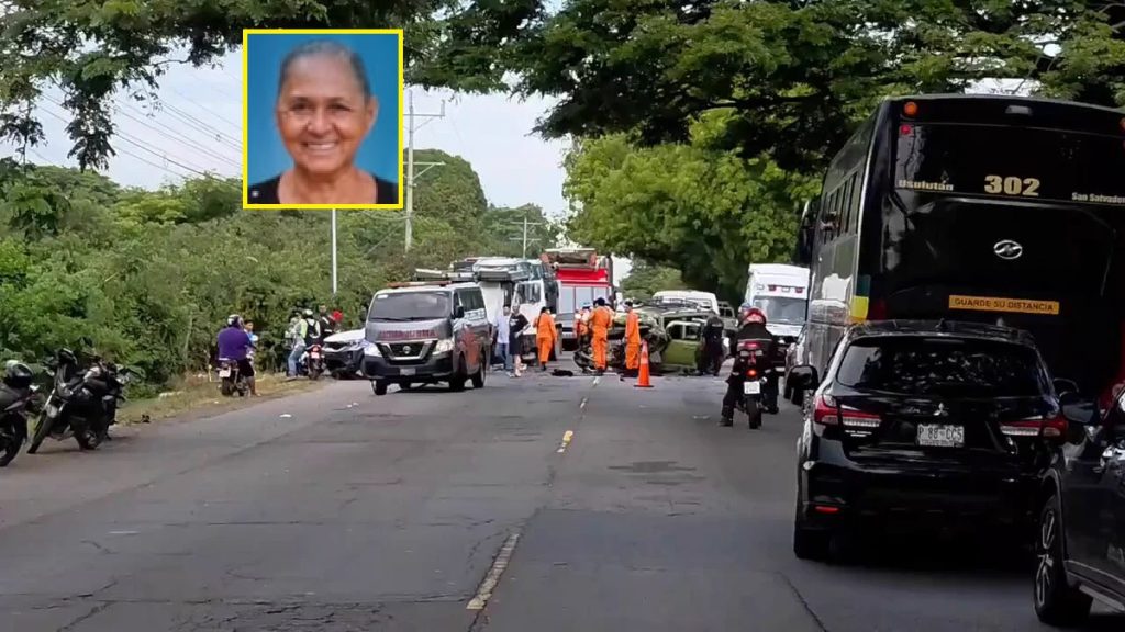 Ella era doña María, quien falleció esta madrugada tras aparatoso choque en la hacienda La Carreta 