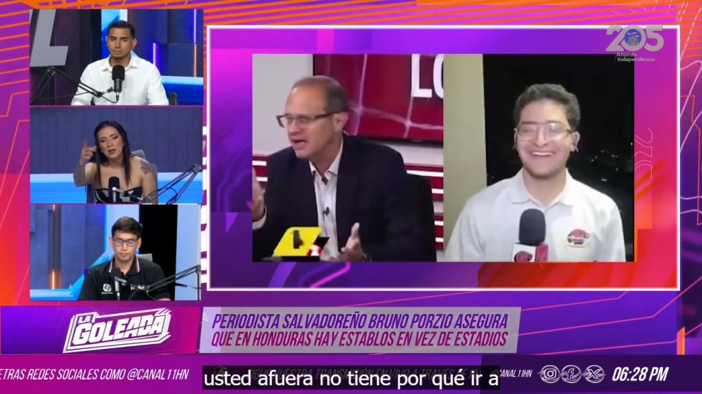 Le llueve a Bruno Porzio: periodistas hondureños le responden al comunicador de origen italiano 