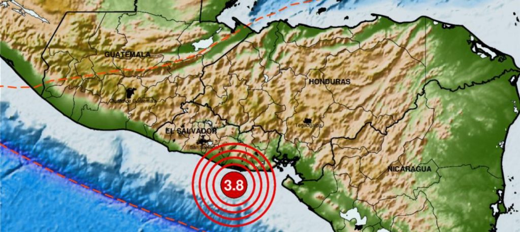 Sismo sacude la zona oriental del país esta madrugada