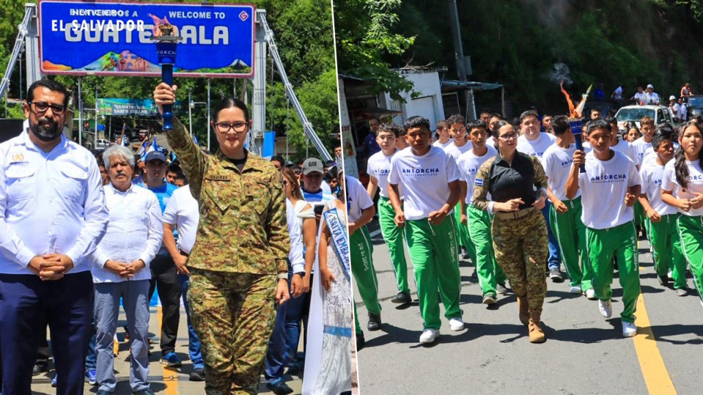 Antorcha Centroamericana por la Paz ya recorre El Salvador