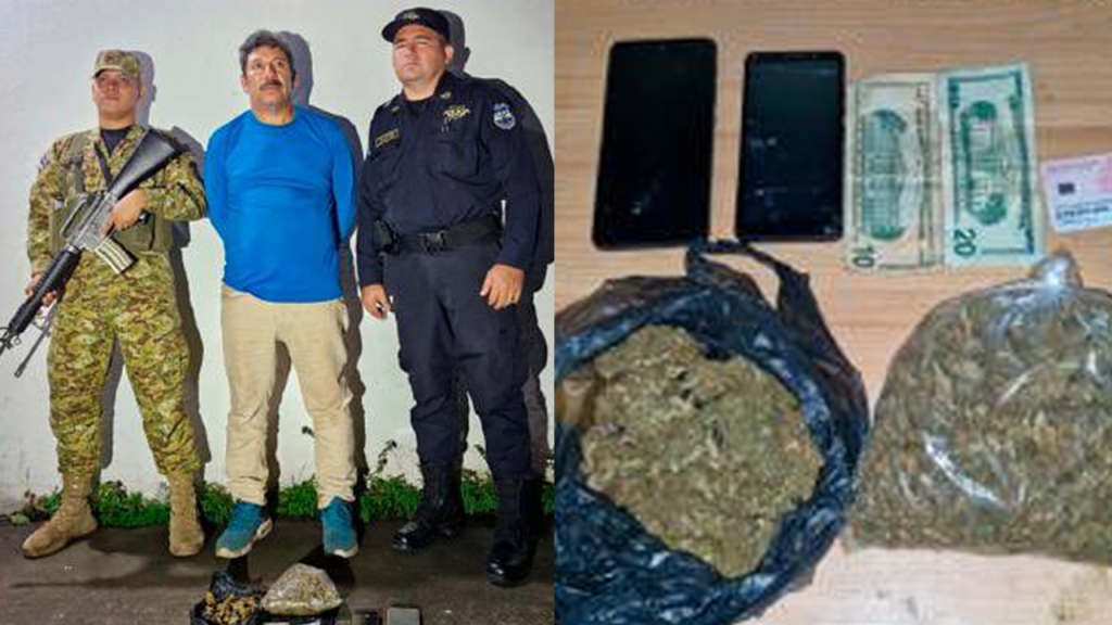 Lo atraparon cuando transportaba varias bolsas llenas de marihuana en La Libertad
