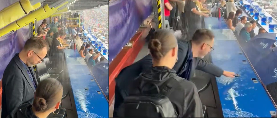 El karma le llega rápido al Barcelona y es objeto de burlas por las enormes goteras del Camp Nou