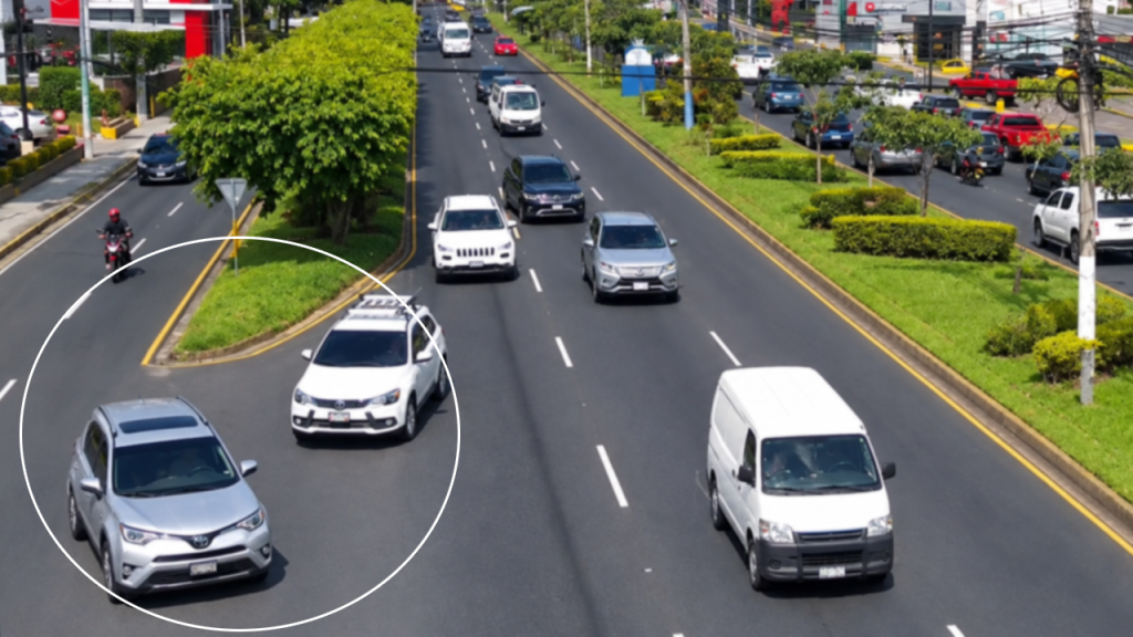 Imprudencia:  conductores chocan tras intentar cambiar de carril en bulevar Los Próceres