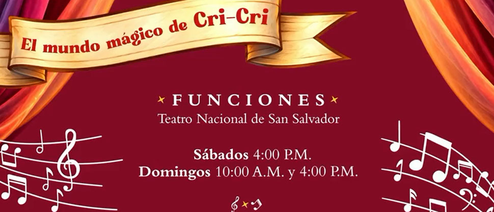 El Mundo Mágico de Cri-Cri llega al Teatro Nacional a partir del 03 de octubre