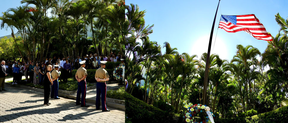Embajada de los Estados Unidos en El Salvador rinde homenaje a las víctimas del 9/11