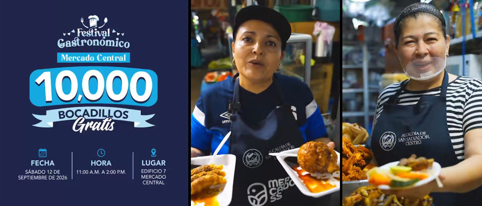 Alcaldía de San Salvador invita a las familias al festival gastronómico en el Mercado Central