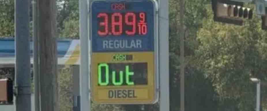 EEUU: diésel ya supera los $6  y gasolineras ya reportan desabastecimiento