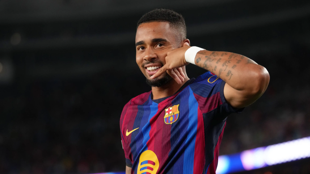 Gabriel Jesús ha marcado 2 goles con el Barca en menos de 40 minutos jugados