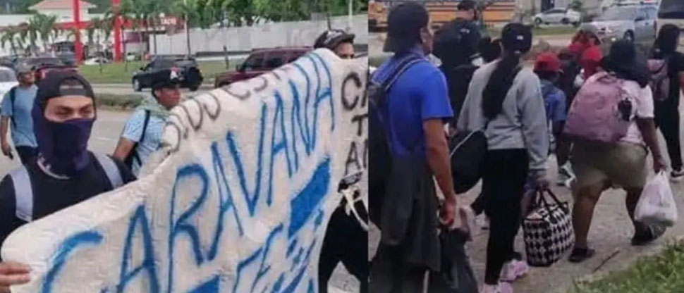 Unos 400 hondureños parten en caravana desde San Pedro Sula hacia Estados Unidos
