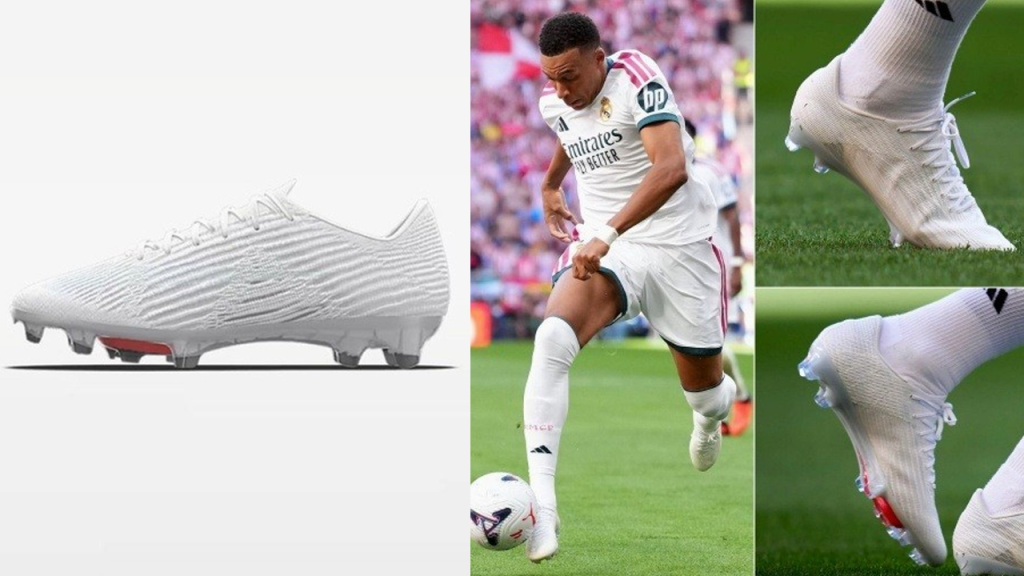 Mbappé usó unos Mercurial Blancos en el Derbi Madrileño y les quitó el logo de Nike