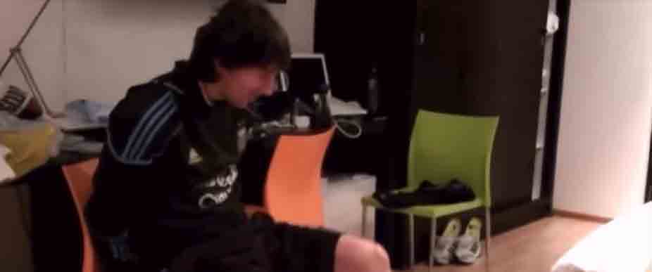 Comparten  video «inédito» de Messi en una concentración de Argentina en el 2010