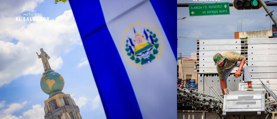 Plaza Divino Salvador del Mundo está lista para el desfile de Independencia