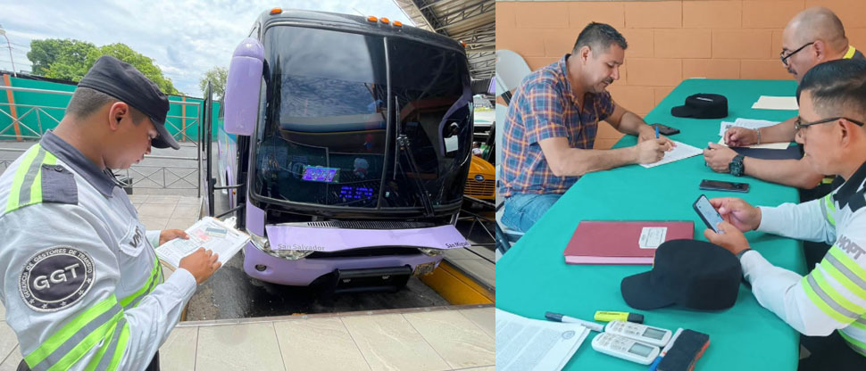 VMT realiza pruebas de alcoholemia y revisión de buses del transporte colectivo