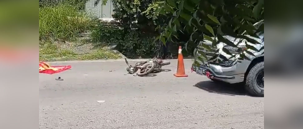 Reportan motociclista fallecido tras fuerte accidente en carretera Ruta Militar