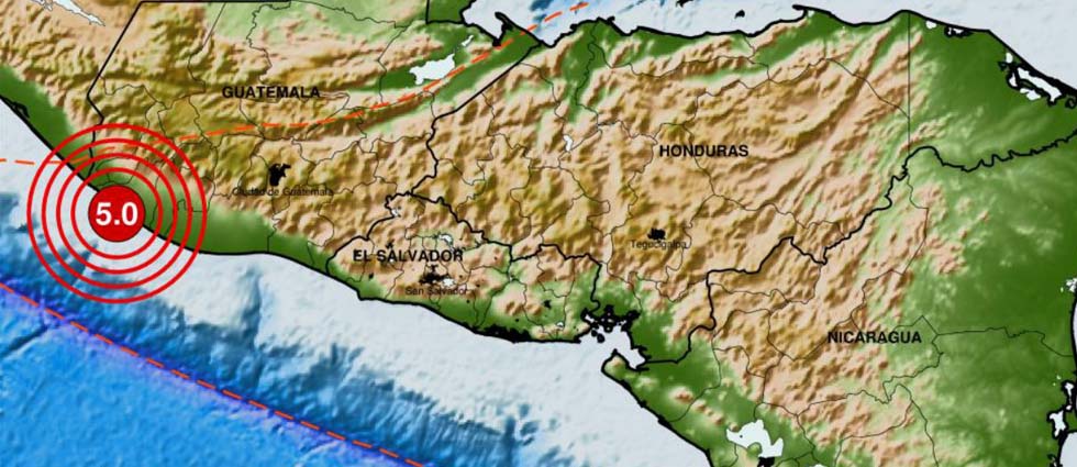¡MARN reporta dos sismos de 3.8 y 5.0 grados de magnitud en Guatemala!