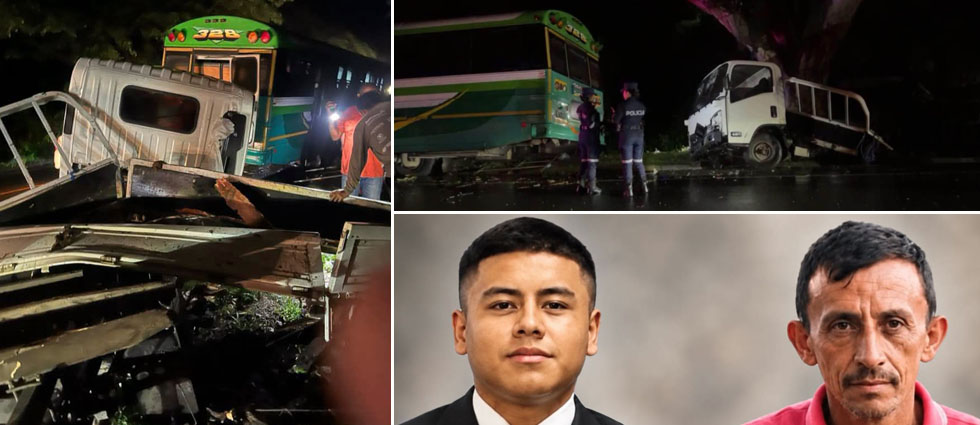 Padre e hijo pierden la vida en siniestro vial provocado por conductor de camión en Morazán