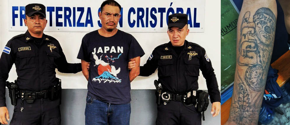 Policías arrestan a terrorista del Barrio 18-S cuando ingresaba al país procedente de Guatemala