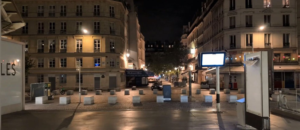 Desolada, así luce París debido al toque de queda impuesto por el Gobierno
