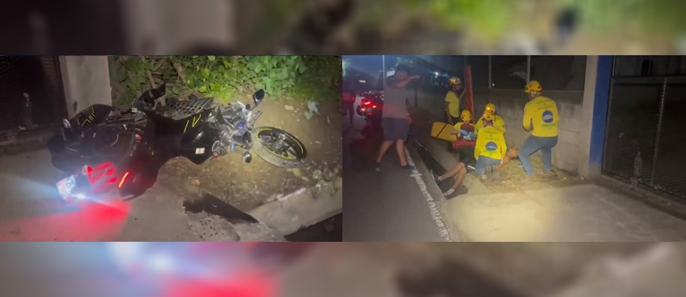 Auxilian a joven ebrio tras accidente en Zacatecoluca