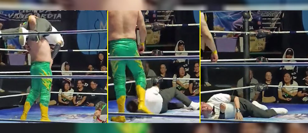 México: pierde la vida un referí de lucha libre tras recibir una peligrosa llave de parte de un luchador
