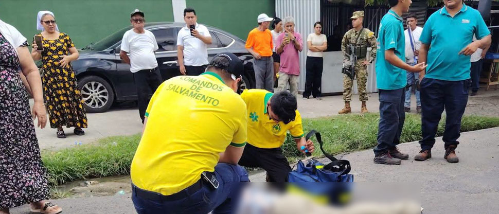 Auxilian a hombre que fue atropellado en carretera que conduce de Apopa hacia Nejapa