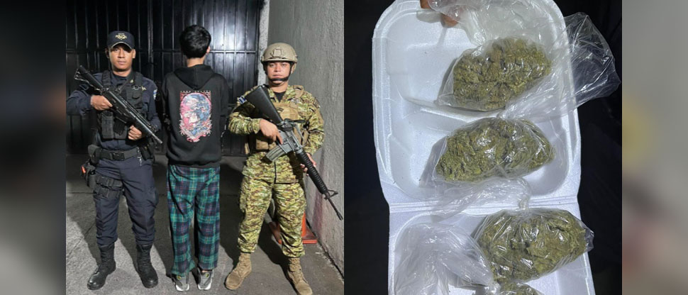 Capturan a menor que transportaba paquetes de drogas en recipiente desechable
