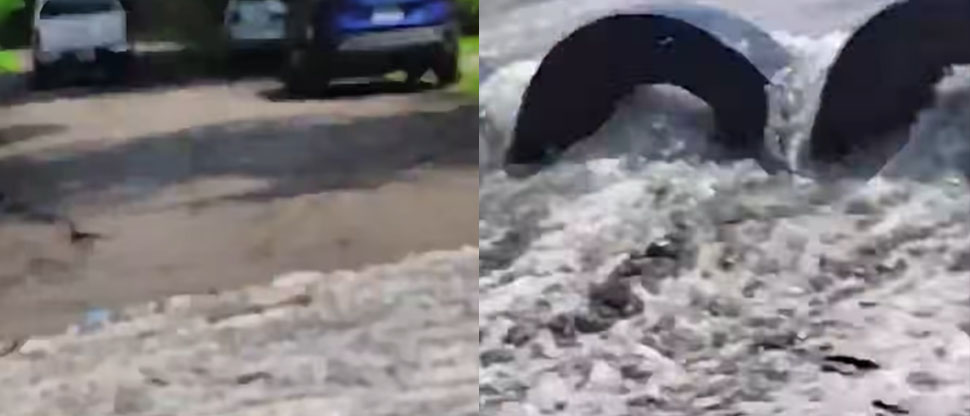 Reportan fuerte oleaje en playa Mizata, La Libertad