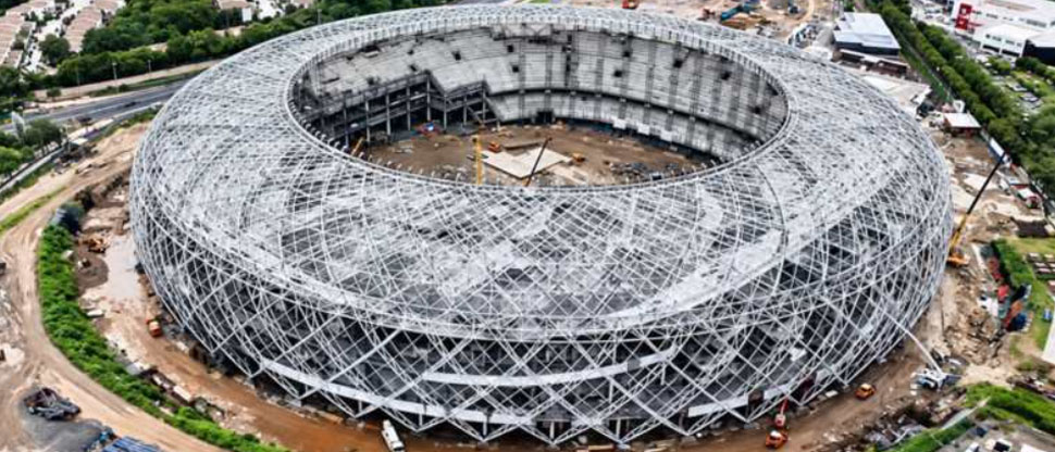 Estadio Nacional lleva un 75% de avance y esta semana llegan 50 mil butacas que serán instaladas