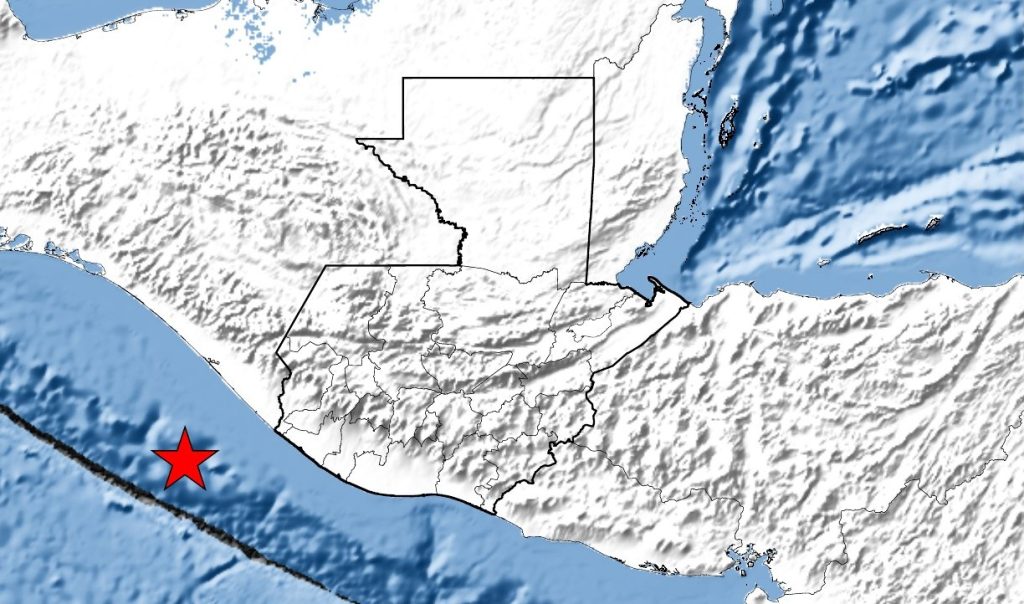 Sismo originado en el Océano Pacífico alarma esta tarde a los guatemaltecos