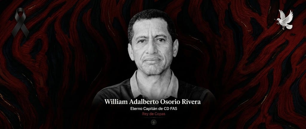 Fallece el histórico capitán y referente de Club Deportivo FAS, William Osorio 