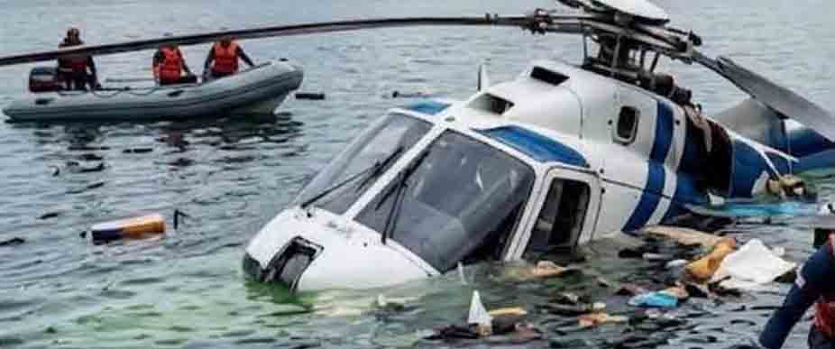 GUATEMALA: helicóptero cae en lago Atitlán con 7 personas a bordo